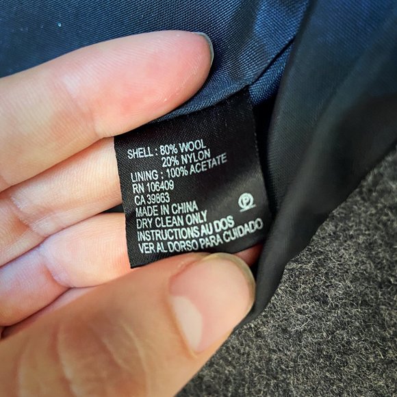 ASL Arthur Levine Gray Wool Blend Coat - Picture 5 of 5